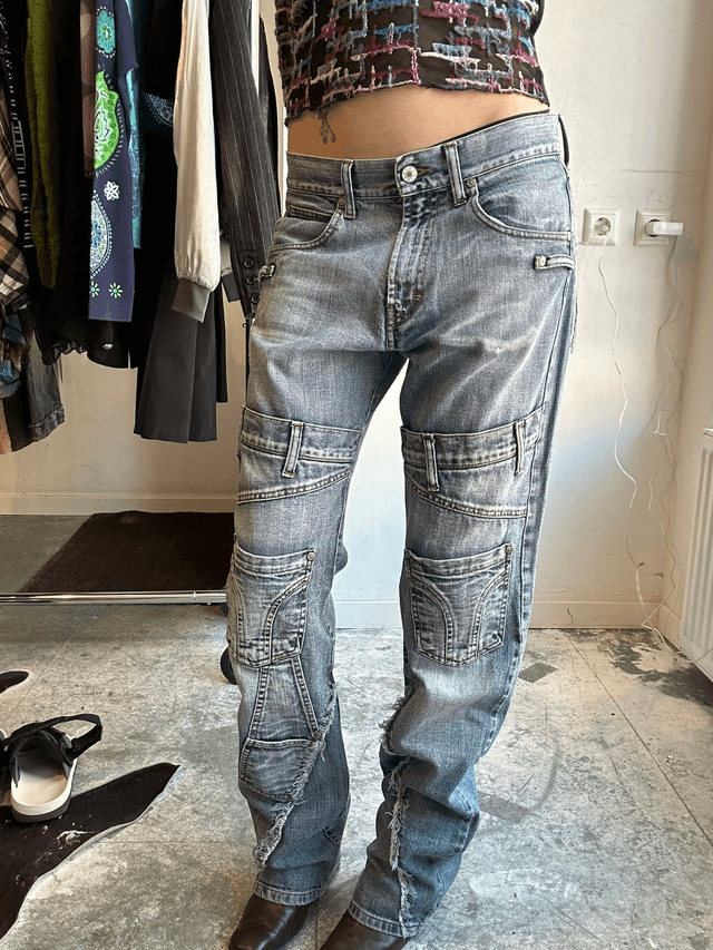 reconstructed jeans